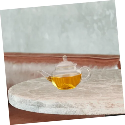 Vista 9 de CALLARON Tea Party - Tetera de vidrio para sala de té, tetera portátil con infusor