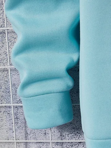 Vista 4 de WDIRARA Sudaderas con capucha para hombre con estampado gráfico en la espalda de manga larga con cordón