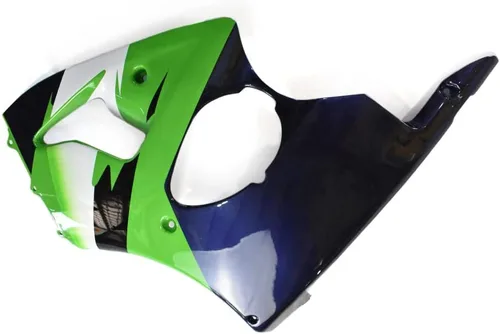 Vista 6 de Kit de carenado azul verde para motocicleta para 1998-1999 Kawasaki ZX6R 1998 1999 ZX-6R 98 99 Ninja 636 ABS Carrocería de plástico para bicicleta