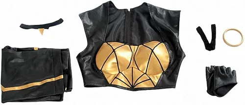 Vista 7 de LOL KDA Cosplay traje KDA Kaisa Cosplay traje juego Kaisa traje Fullsets KDA grupo LOL personaje porque con guantes