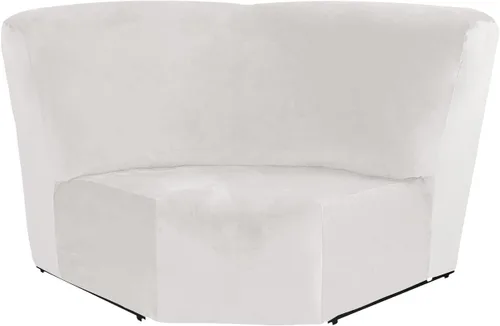 Vista 7 de cjc Fundas de terciopelo para sofá modular, funda reversible en forma de L, protector de sofá reclinable para sala de estar