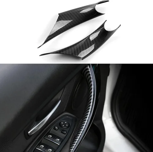 Vista 21 de Funda para reposabrazos de automóvil, caja de almacenamiento de tapa de color carbono, ajuste ABS para BMW F30 2012 2013 2014 2015 2016 2017 2018