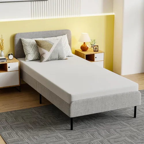 Vista 39 de PayLessHere Colchón de espuma viscoelástica con gel Twin de 5 pulgadas sin fibra de vidrio/Certificado CertiPUR-US/Cama en una caja/Sueño fresco