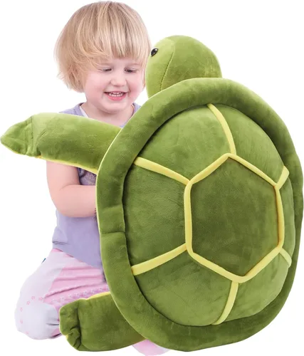 Vista 7 de Liliful Peluche de tortuga marina gigante, suave y grande, almohada de tortuga marina para niños y niñas, regalos para el día de la madre