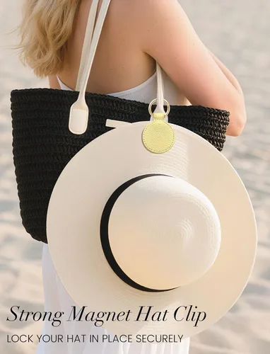 Vista 20 de Niveaya Clip magnético para sombrero para viajar en la bolsa, gancho de almacenamiento magnético, accesorio esencial de viaje de vacaciones