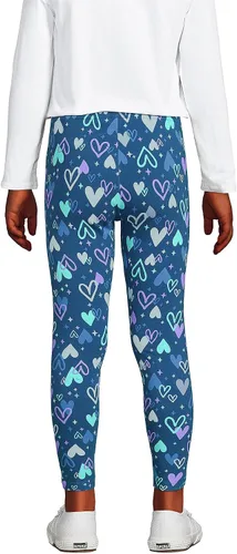 Vista 3 de Lands' End Leggings novedosos de algodón resistente para niñas