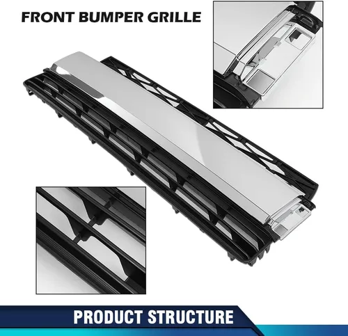 Vista 8 de PIT66 Kit de Cuerpo de Ensamblaje de Parrilla de Parachoques Delantero Compatible con Toyota 4Runner Limited 2014-2019