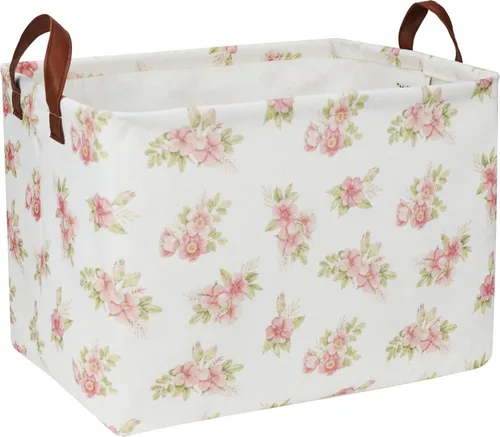 Vista 15 de NTAOHAMPER Cesta rectangular de almacenamiento de fútbol vacía, cesta de regalo plegable con asas, caja de juguetes/libros, decoración de habitación