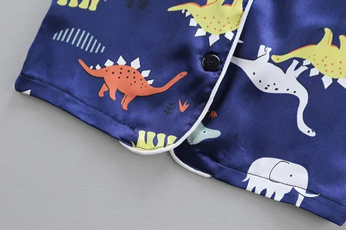 Vista 5 de XBKPLO Pantalones de pijama de felpa para niños, camisa para niños pequeños, conjunto de dinosaurios, ropa para niños pequeños, 12 meses