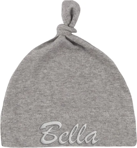 Vista 9 de Mato & Hash Gorro con nudo ajustable 100 % de algodón para bebés unisex Azul Bebé - Personalizado