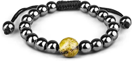 Vista 21 de Pulseras de cristal curativo para mujeres y hombres, espiritual, energía positiva y equilibrio, pulseras de cuentas de cristal natural hechas a mano