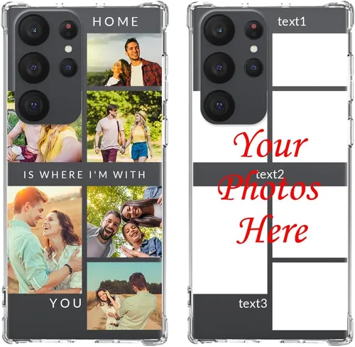 Vista 8 de Funda de teléfono personalizada para Galaxy S23, funda para múltiples fotos con parachoques de TPU ultra delgada, collage personalizado de múltiples