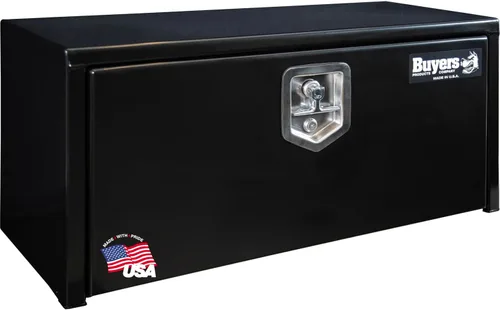 Vista 10 de Buyers Products 1703349 - Caja de acero negro para debajo de la carrocería con pestillo de mango en T, 14 x 12 x 18 pulgadas, caja de herramientas