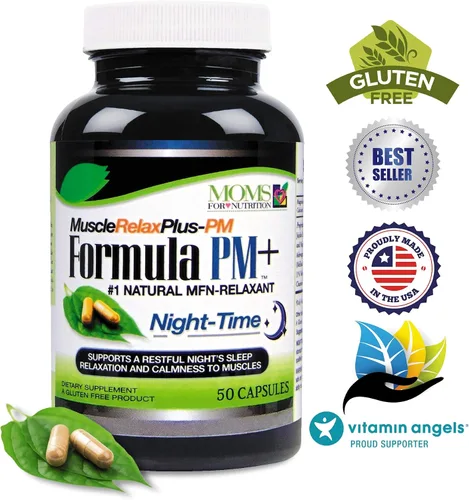 Vista 4 de Fórmula natural para relajarse muscular PM Plus – Más de 1,150 miligramos de apoyo – Relajante nocturno – Relajante natural de máxima fuerza