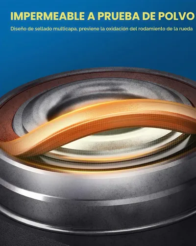 Vista 9 de PHILTOP 512012 x2 Conjunto de cubo de cojinete de rueda trasera para Volkswagen Jetta for 1998-2010 Volkswagen Beetle, 1999-2005 Volkswagen Jetta