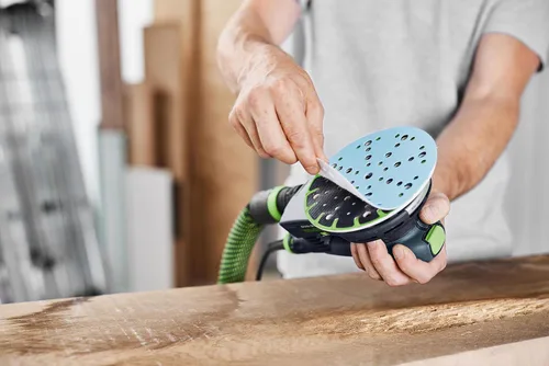 Vista 4 de Festool 575166 Granat de grano 180 para lijadora de 6", 100 piezas