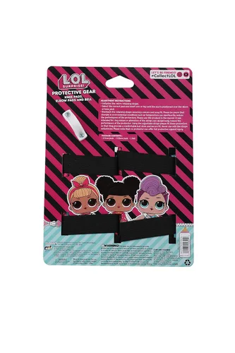 Vista 4 de LOL Surprise Signature Series - Rodilleras protectoras y coderas para niños, bicicleta, monopatín, scooter con campana, para mayores de 5 años