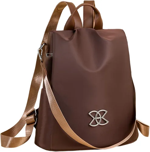 Vista 4 de Mochila para mujer, mochila antirrobo de gran capacidad, impermeable, bolsa de hombro para viajes y negocios