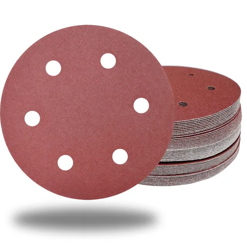 Vista 10 de 50 Discos de Lijado para Paneles de Yeso de 9 Pulgadas con 6 Agujeros Grano 40 - Disco de Lijadora de Óxido de Aluminio de 9" con Gancho y Bucle