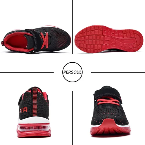 Vista 2 de PERSOUL Air Shoes - Zapatillas para niños y niñas, deportivas, para atletismo, gimnasio, correr