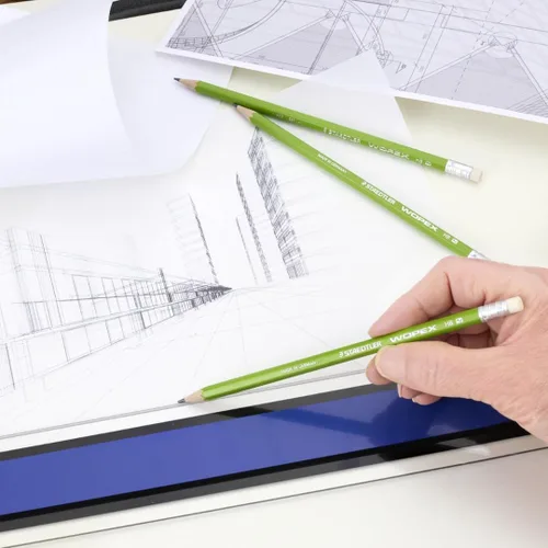 Vista 7 de STAEDTLER WOPEX - Lápices preafilados #2, paquete de 6, 20 unidades por caja (120 unidades) Forma triangular ergonómica, resistente a la rotura