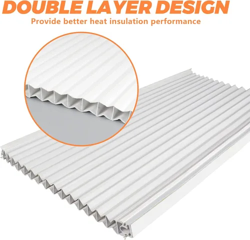 Vista 3 de GCGOODS Paneles laterales de aire acondicionado para ventana con doble capa, kit de panel lateral de aire acondicionado de ventana aislante