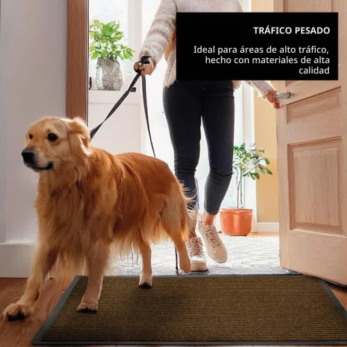 Vista 7 de UNIMAT Tapete de protección de tráfico, 3 x 5 pies, resistente e impermeable, resistente a las manchas y a la decoloración, parte trasera de goma