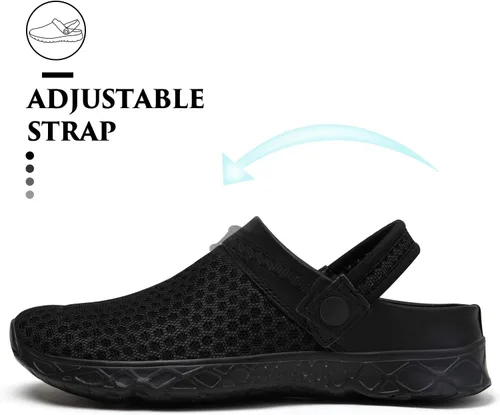 Vista 3 de SAGUARO - Zapatos de jardín de secado rápido para hombre y mujer, ligeros y transpirables. Zuecos de jardinería, sandalias de agua y malla
