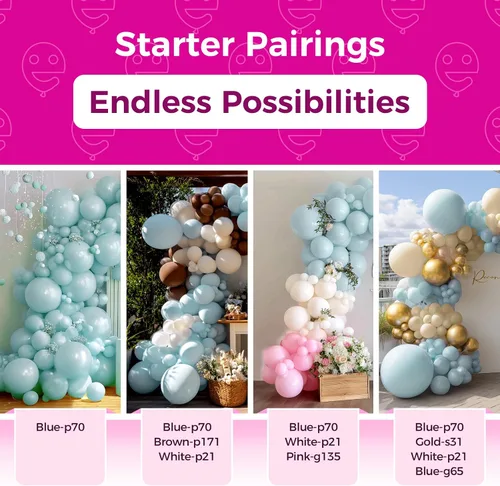 Vista 181 de Bezente Globos Naranjas de Látex para Fiestas - Paquete de 150 Globos de Helio Naranjas Mate Pequeños de 5 Pulgadas para Decoraciones de Fiestas