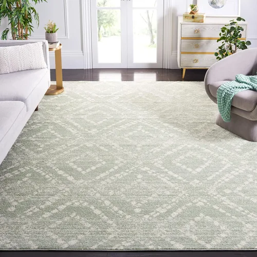 Vista 75 de SAFAVIEH Colección Adirondack Alfombra Decorativa - 2'6" x 4', Negro y Marfil, Diseño Moderno Desgastado, No Desprende Pelusa y Fácil Cuidado, Ideal