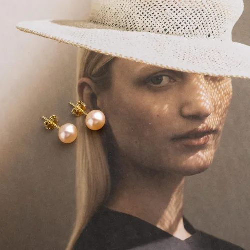 Vista 6 de Aretes de perlas para mujer, juego de tachuelas AAA de agua dulce, hipoalergénicos, de plata de ley, paquete múltiple