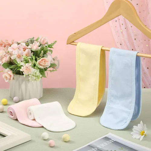 Vista 5 de 8 piezas de algodón con cordón umbilical para bebé, suave protector de vientre para bebé, banda para ombligo recién nacido, cinturón de ombligo