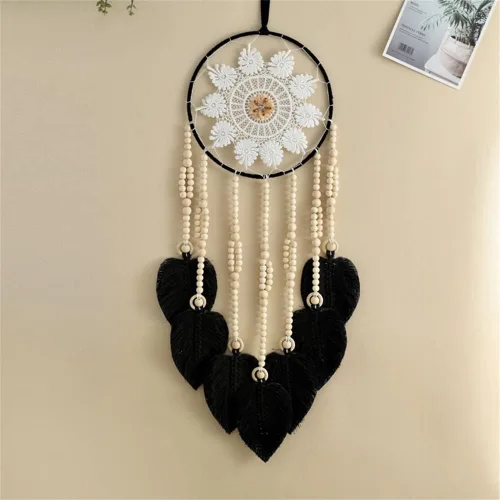 Vista 4 de Atrapasueños para colgar macramé, tapiz bohemio para pared, tapiz hecho a mano, decoración de pared para el hogar, frontón de pared de 10 x 30