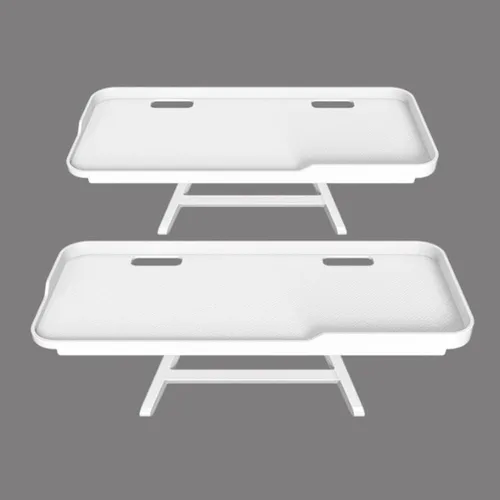 Vista 10 de JIANNI Estante superior para monitor, estante superior de TV de 2 piezas con agujeros de cuerda y plataforma antideslizante, instalación rápida sin
