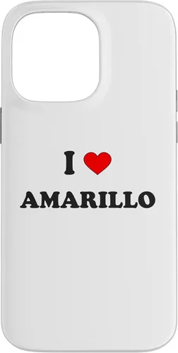 Vista 21 de I Heart Amarillo I Love Amarillo City Case for iPhone 16
