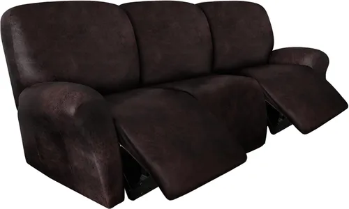 Vista 14 de ANARACHON Fundas para Sillas Reclinables Tipo Cuero, 4 Piezas Funda para Sillón Reclinable Lazy Boy, Protector de Muebles - Funda Suave Lavable