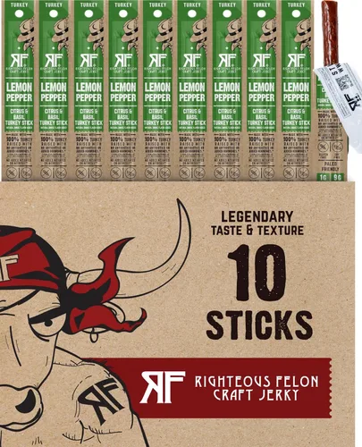 Vista 9 de Righteous Felon Palitos de carne Palitos de carne 100% Palitos de carne sin gluten y keto Palitos de carne bajos en azúcar y altos