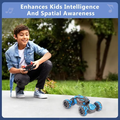 Vista 7 de Auto de acrobacias RC con detección de gestos para niños, juguetes de control remoto para niños de 5 a 7 años, 6 a 8, 9, 10, 11, 12 años, regalos