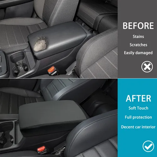 Vista 2 de Cubierta de Reposabrazos de Consola Central Compatible con Accesorios Honda CRV 2023 2024 2025 2026, para Cubierta Protectora de Caja