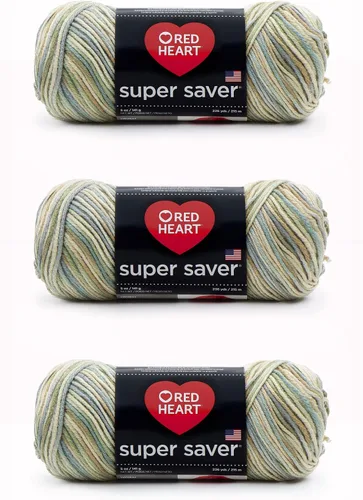 Vista 145 de Red Heart Hilo Super Saver, paquete de 3, camuflaje, 3