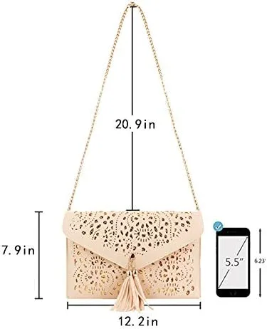 Vista 6 de Mily Glitter Sequins Envolvente Clutch Tote Bolso de hombro