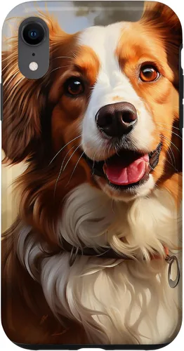 Vista 24 de iPhone 16 Kooikerhondje Portrait Colour Artwork Case