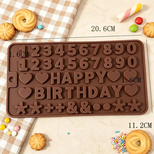 Vista 6 de 2 Pack Mold Mini Chocolate Mold, Non-Stick Food Reusable, for Jelly, Ice cube, Candy, Chocolate,candle, Soap Making Supplies (Brown)