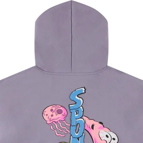 Vista 7 de Bob Esponja SquarePants Mens All Over Print Sudadera con capucha