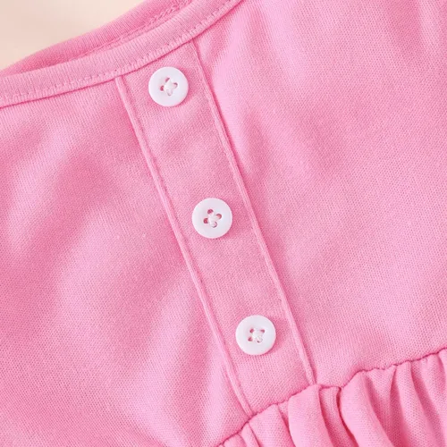 Vista 5 de Conjunto de 2 piezas para niña, camisa y pantalones cortos con cinturón, ropa de verano de 2 a 7 años