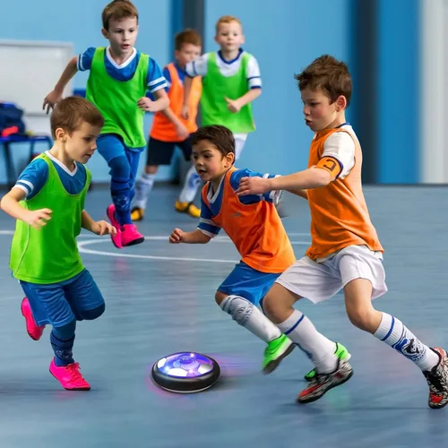 Vista 7 de Pelota de Fútbol Flotante Juguetes para Niños y Niñas de 3 4 5 6 7 8-12 Años, Pelota Flotante Recargable con Luces LED Coloridas y Espuma