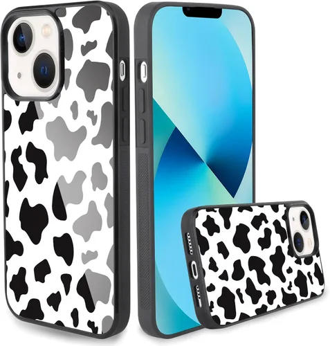 Vista 193 de KANGHAR Compatible con iPhone 17 Pro Case Spot Pattern - Negro Mancha rosada negra