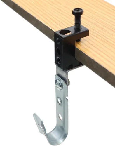Vista 11 de Soporte de cable con gancho en J, soporte de cable de metal resistente de 2 pulgadas, ganchos en J para fijar montaje en pared a superficies