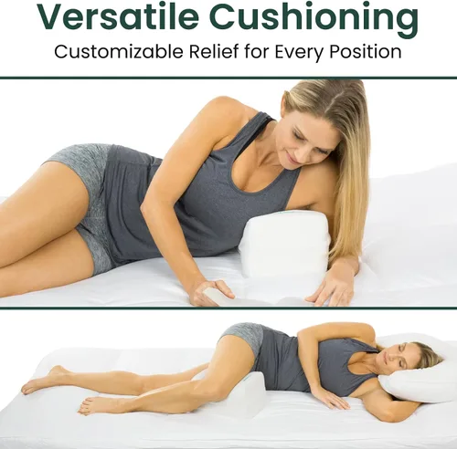 Vista 7 de Xtra-Comfort Rodillera de espuma viscoelástica para personas que duermen de lado, ciática ortopédica, espalda, debajo de la pierna, cadera