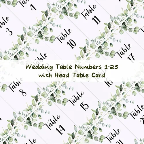 Vista 4 de Spakon 52 piezas de números de mesa de boda 1-25 y 1 tarjeta de cabeza con 26 soportes dorados de números de mesa de corazón para boda, cumpleaños